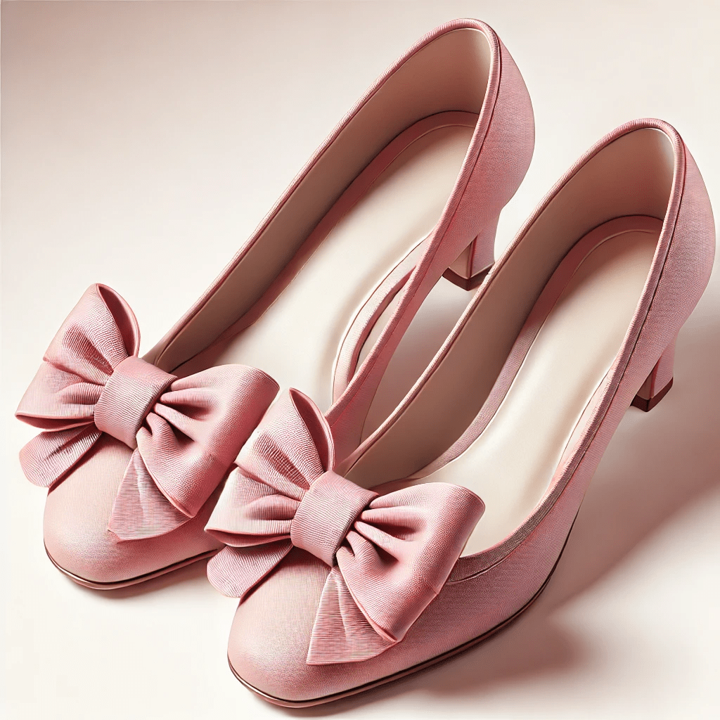 Pink Bow Shoes